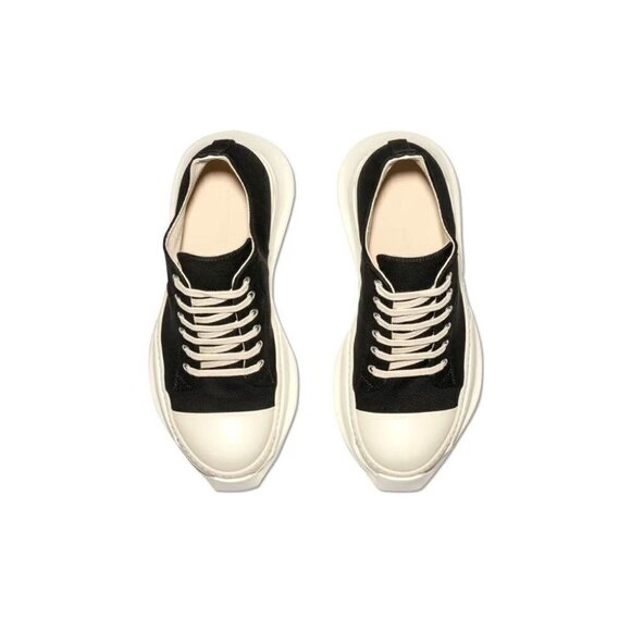 Rick Owens DRKSHDW Pentagram Embroidery Abstract Low Sneaks NEW Size 39 W9 M6 - Picture 3 of 16